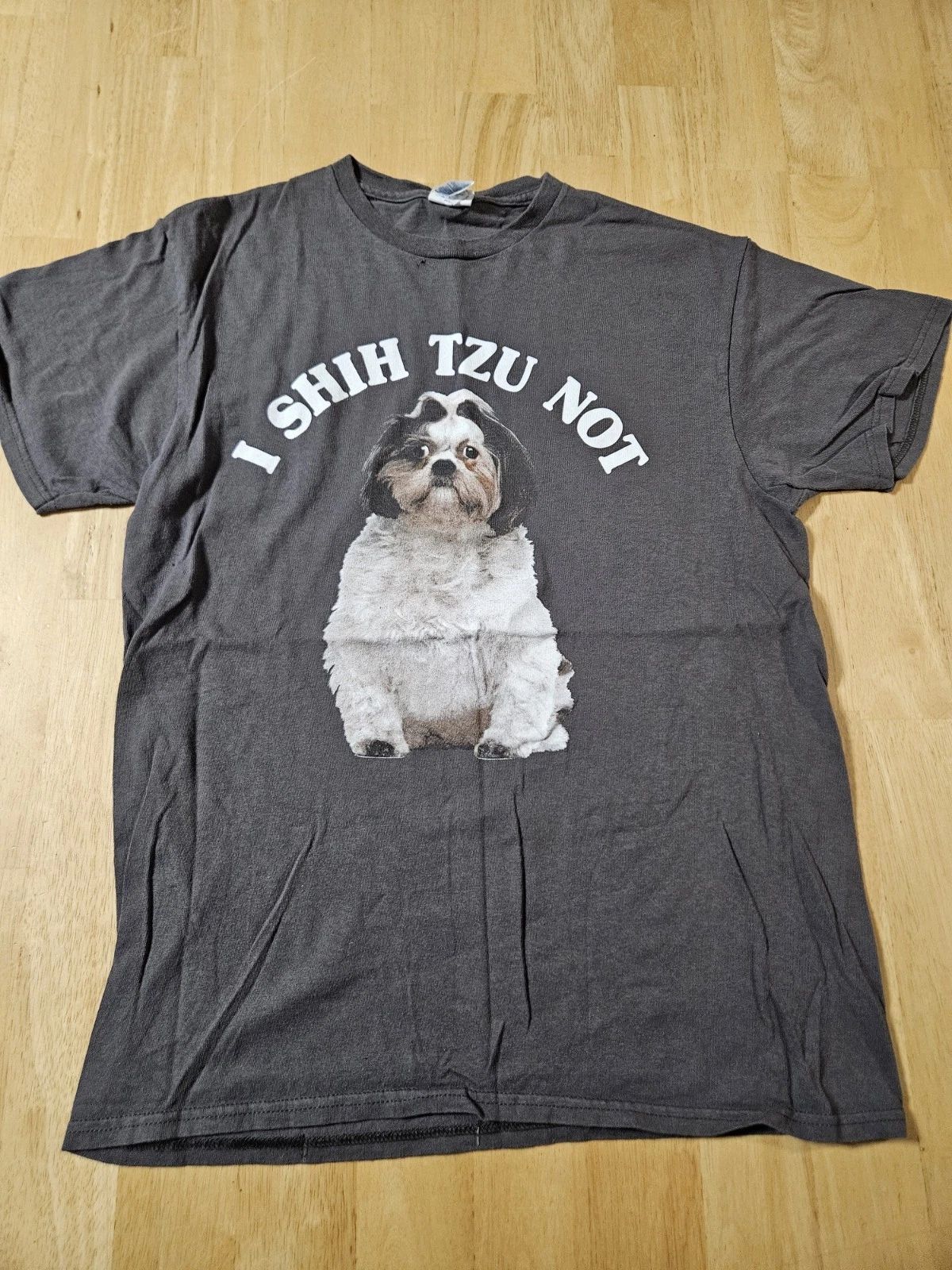 Mens "I Shih Tzu Not" Funny Dog Owner/Lover T-Shirt Size Medium @B1