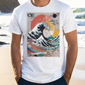 ABSTRACT GREAT WAVE T-Shirt Surfing Japanese Ocean Surf Aesthetic Tee Top Gift