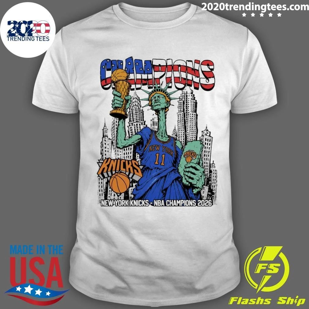 New York Knicks Statue of Victory NBA Finals Champions 2026 Shirt