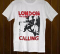THE CLASH LONDON CALLING CottonTour COncert White Men S-234XL T-shirt