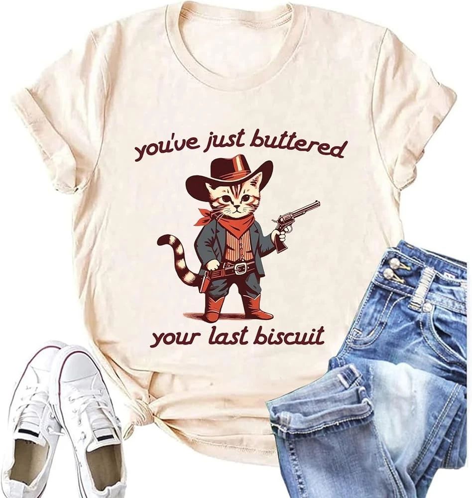Cat Lover T Shirt, Cute Cat Gifts Shirt for Cat Lovers, Funny Cat Themed Gifts f