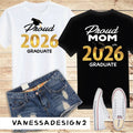 Family Graduation Shirts 2026, Personalized Graduation Shirts for Family Custom