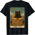 The Cat Tarot Card Cat Lover Funny Cat T-Shirt, Halloween Cat Tshirt Unisex Tees