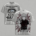 Gojo Satoru Honored One Graphic Wash Shirt Jujutsu Kaisen Six Eyes Anime Tee