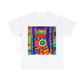 "Cattitude Tee" Abstract Cat Art T Shirt Unisex Heavy Cotton Tee Pet Lover