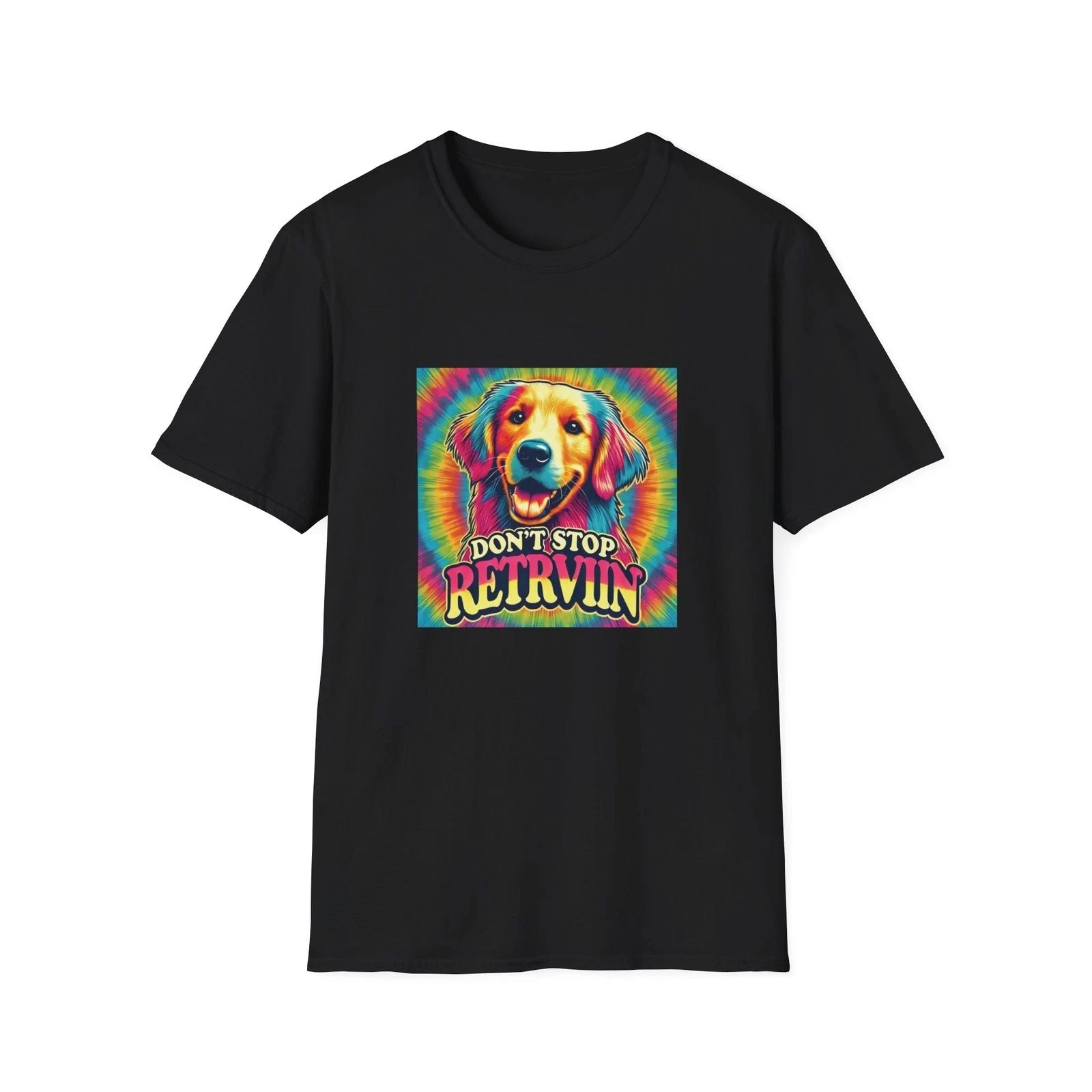 Retro Dog Lover Unisex T-Shirt - "Don't Stop Retrievin'"