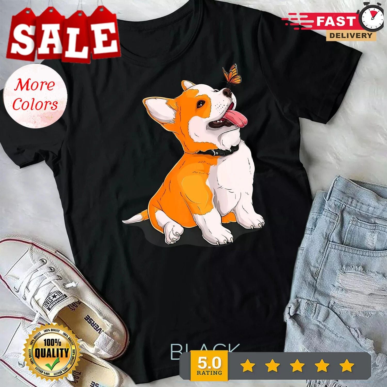 Funny Corgi Dog Lover Owner T-Shirt Unisex T-shirt
