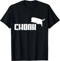 Chonk Cat Meme Funny T-Shirt – Hilarious Fat Cat Graphic Tee for Cat Lovers