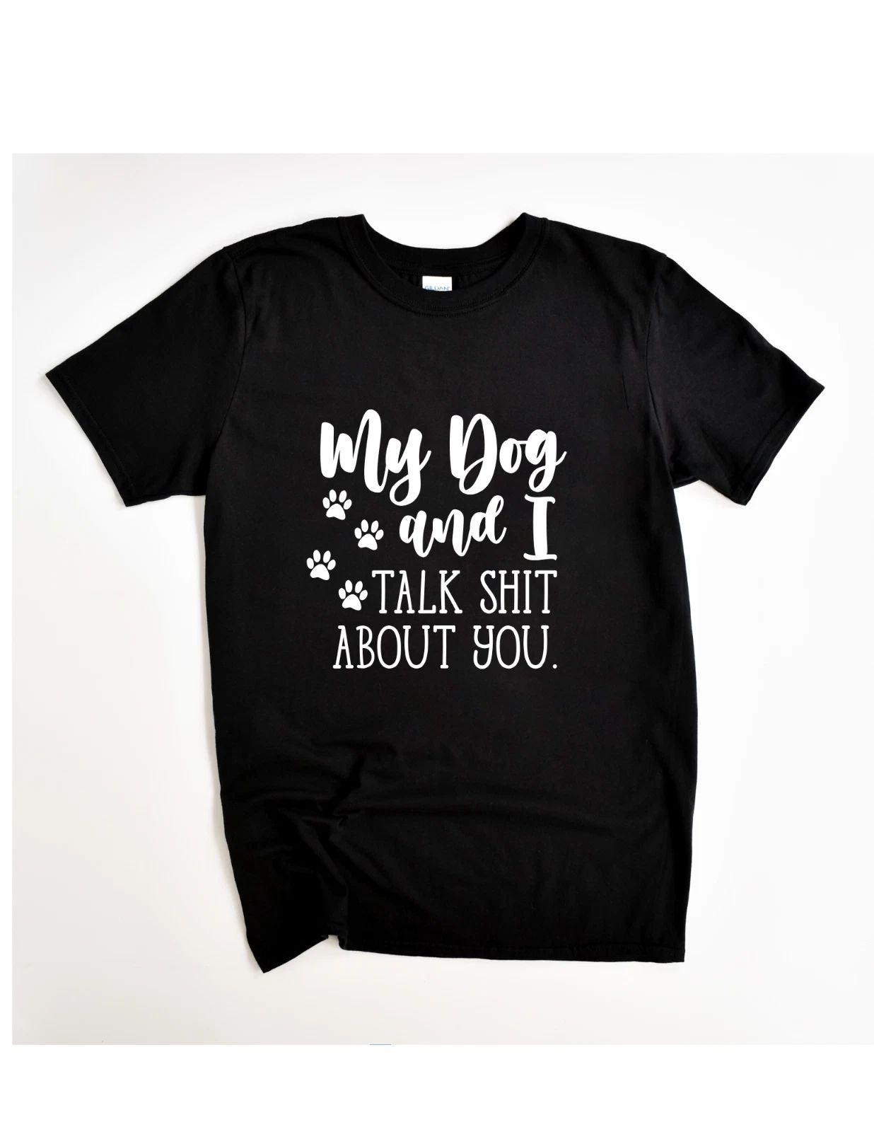 Funny Dog Lover T-Shirt - My Dog and I– Milltex Brand – Unisex Black Tee
