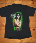Vintage Out of Control Peter Criss Cotton Black S-2345XL Tee Shirt TU585
