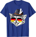 Cute Cat German Flag Oktoberfest Pride Germany T-Shirt