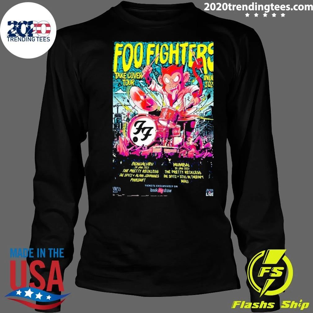 Foo Fighters Take Cover Tour India 2027 Tour Dates Home Decor Shirt