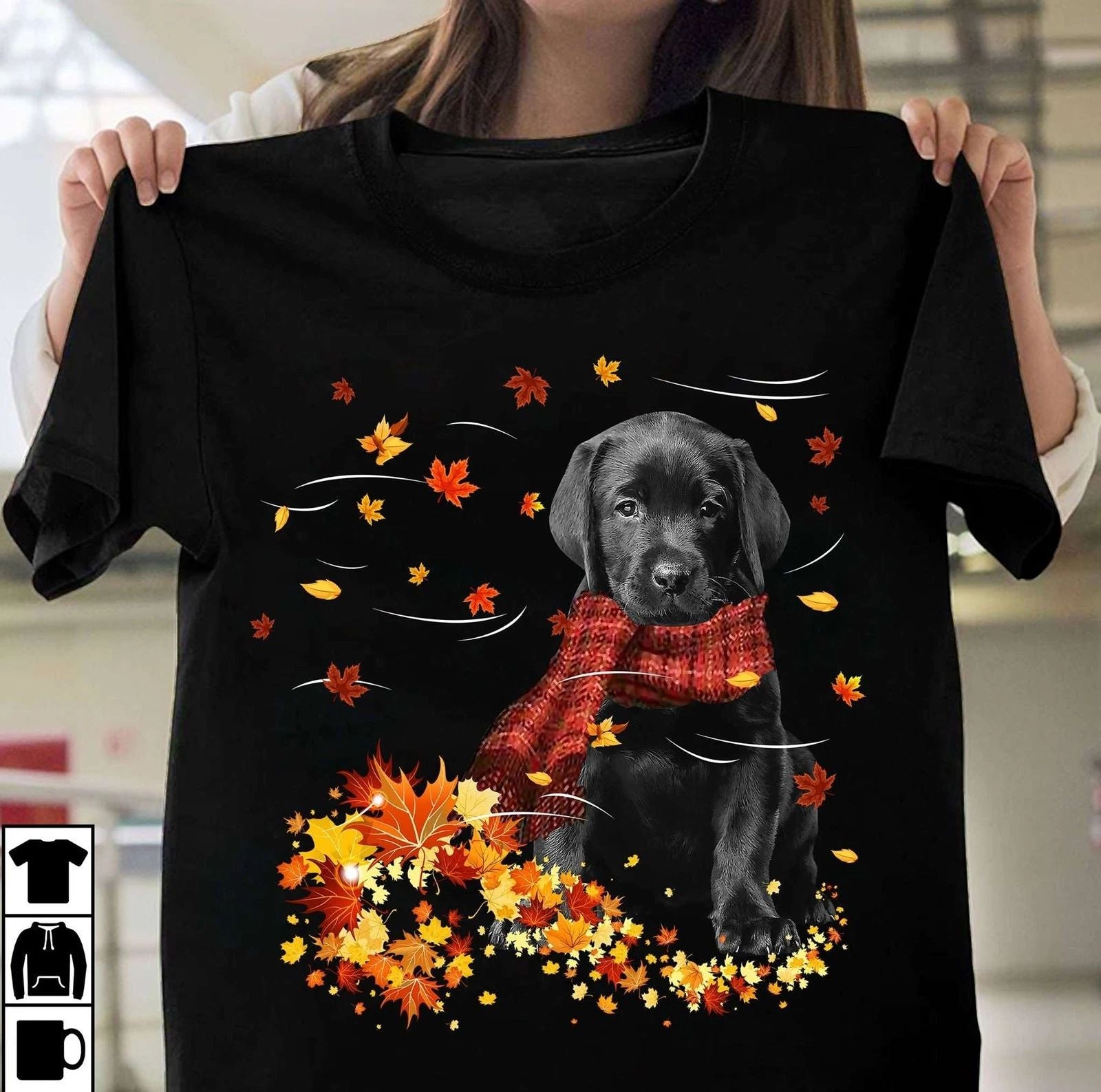 Puppy dog in Fall � Fall the wonderful season, T-shirt for dog lover