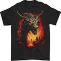 Fantasy Fire Dragon 3 Mens T-Shirt 100% Cotton