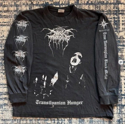 1994 DARKTHRONE TRANSYLVANIAN HUNGER Vintage Long Sleeves Shirt Reprint