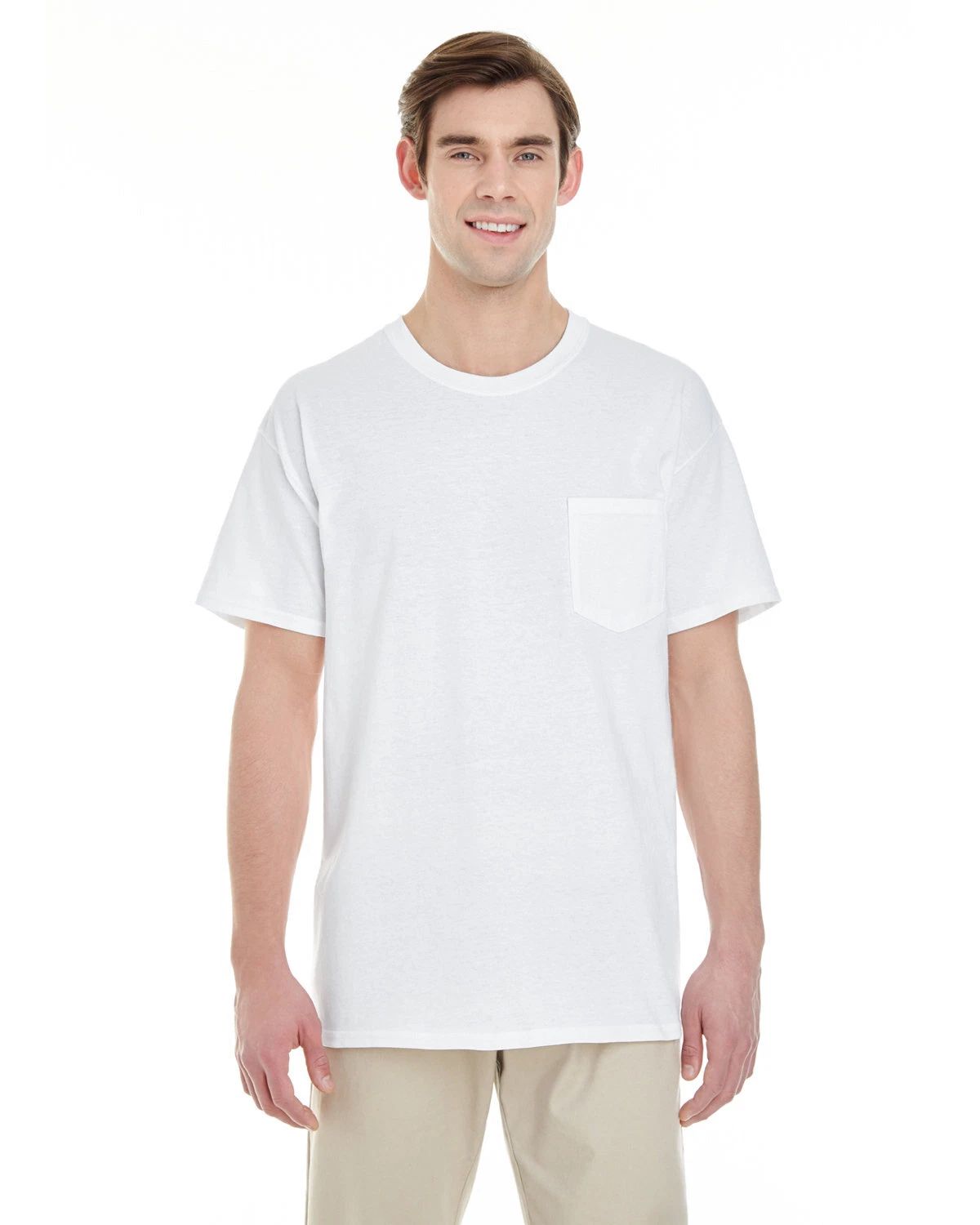 2 Pack Of Gildan Unisex Heavy Cotton Pocket Stylish T Shirt Plain T-Shirt - G530