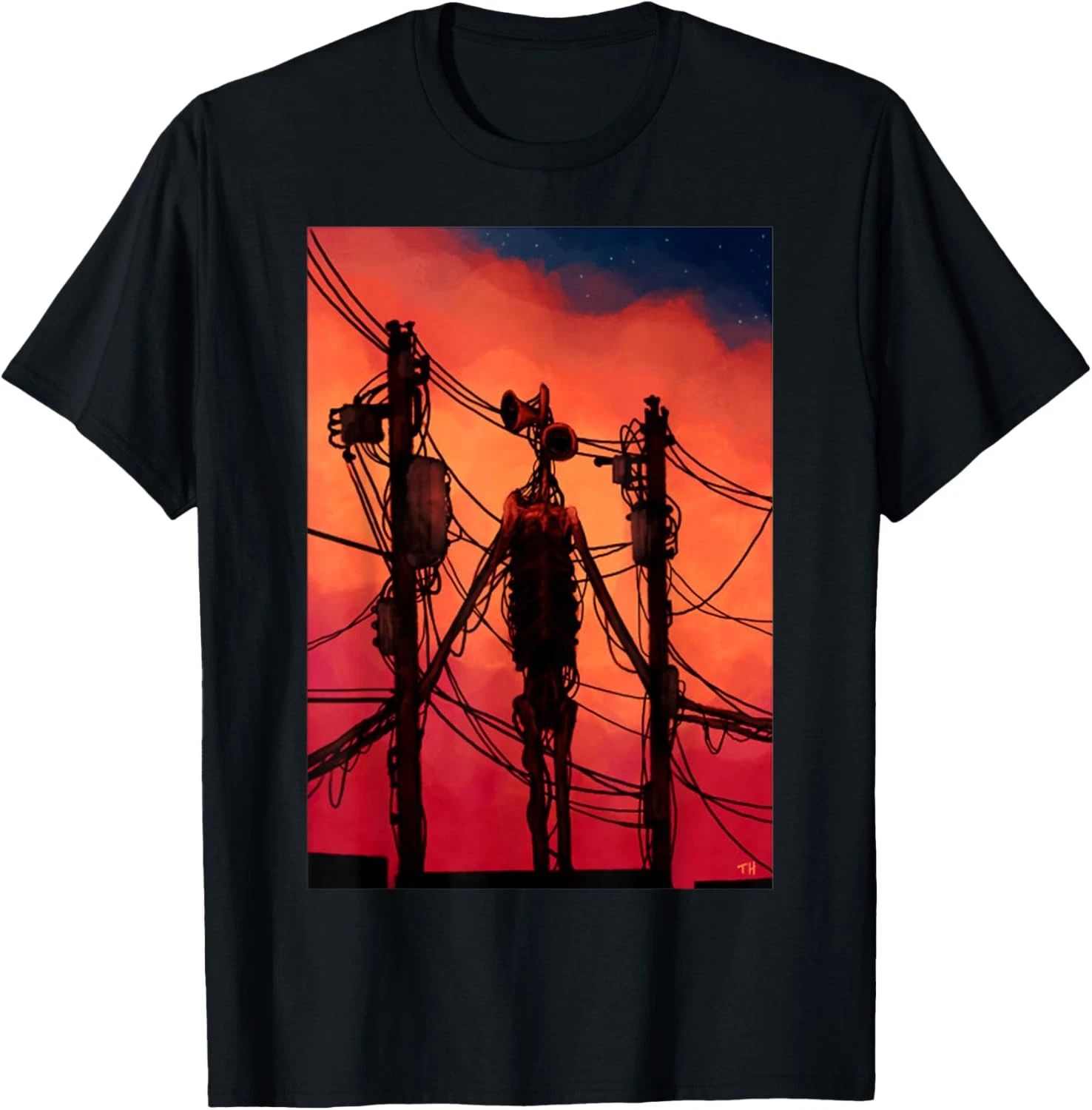 Funny dabbing Siren Head vintage meme character kids gifts T-Shirt