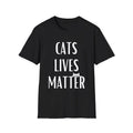 CAT LIVES MATTER, Graphic T-Shirt, Perfect for Cat Lovers, Gift for Pet Owners