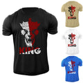 Men's King Lion T Shirt Distress Animal 100% Cotton