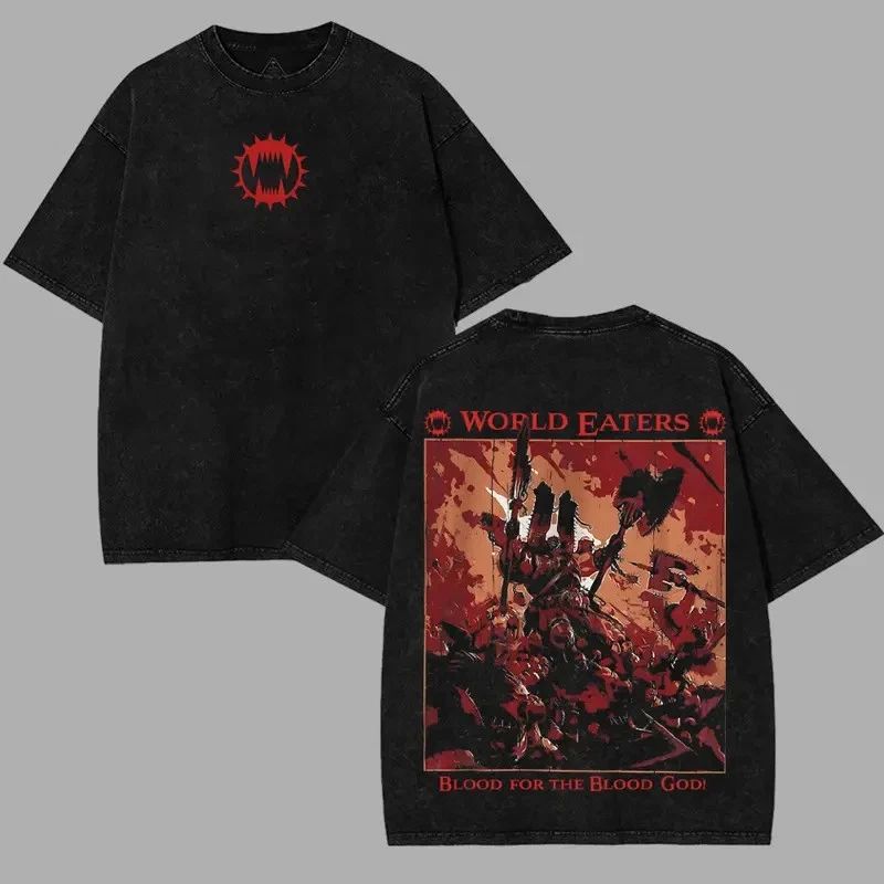 World Eaters Khorne Vintage Double Sided Tabletop Game Tribute T-Shirt