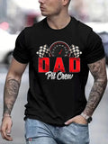 Dad Pit Crew Racing Graphic Tee - Funny Automotive Father’s Day T-Shirt