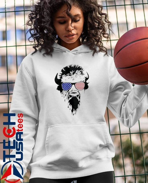 American Buffalo glasses shirt