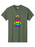 Rainbow-Jellyfish Mens Graphic Tee, 100% Cotton, Casual Summer Wear