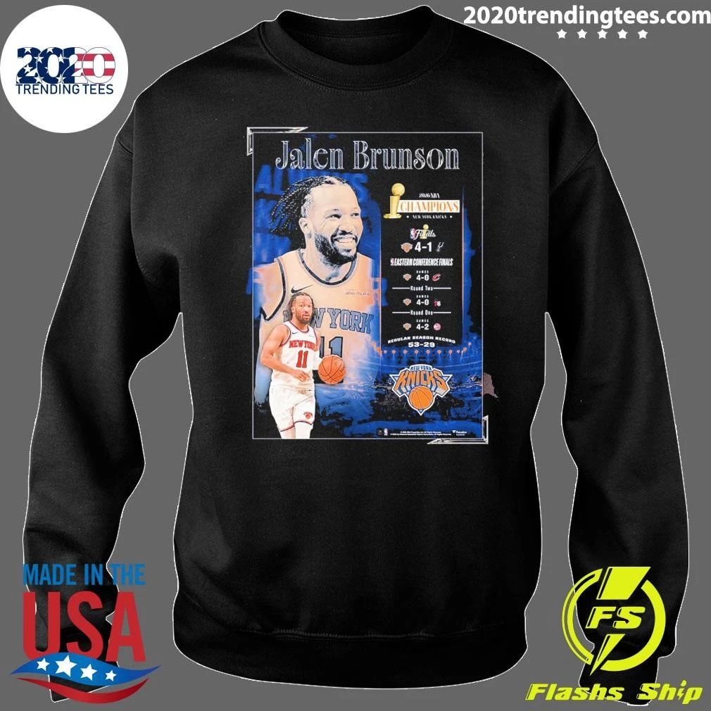 Jalen Brunson New York Knicks Fanatics Authentic 2026 NBA Finals Champions Framed Shirt