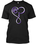 Perfect Heartbeat Paw For Dog Lover T-Shirt Made in the USA Size S to 5XL