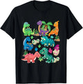 Types Of Dinosaurs Cute Dino Identification Girl Boy T-Shirt