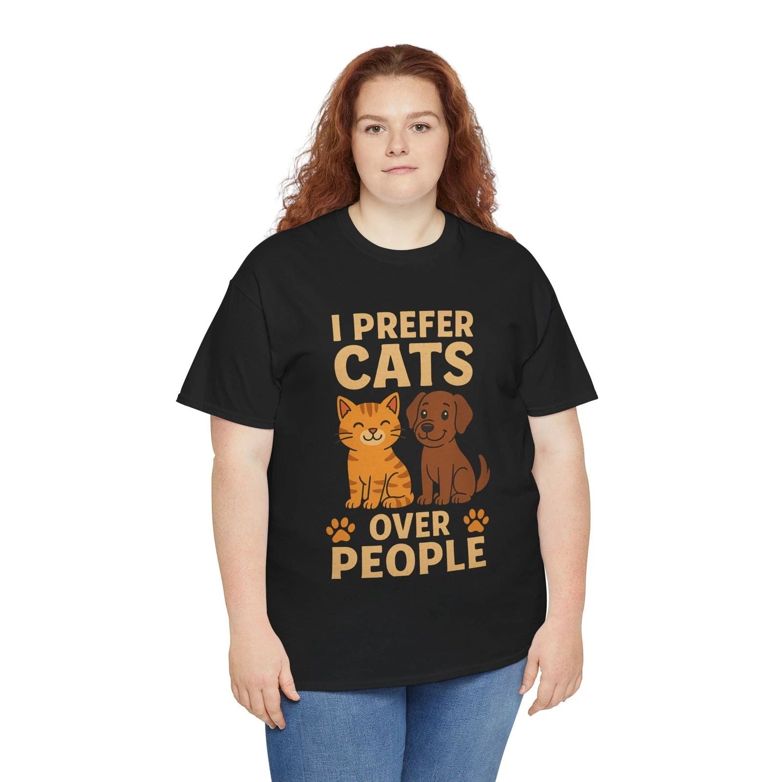 Pet Lover's Heavy Cotton Tee - Funny Cat and Dog Shirt, Animal Lover Gift, [...]