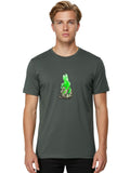 Burning-Claw Mens Graphic Tee, 100% Cotton, Casual Summer Wear