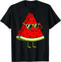 Watermelon Slice With Sunglasses Funny Cute Gift Unisex T-Shirt