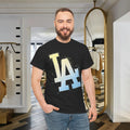 LA City Sparkle T-Shirt Gradient Starburst Los Angeles Urban Graphic Tee