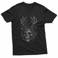 Skull Antlers Thorns Dark Goth Alt Gothic Nature Aesthetic T-Shirt