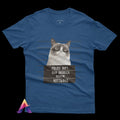 Cat Lovers T-Shirt - 100% Cotton, Cute Cat Print, Perfect Gift for Cat Enthusias