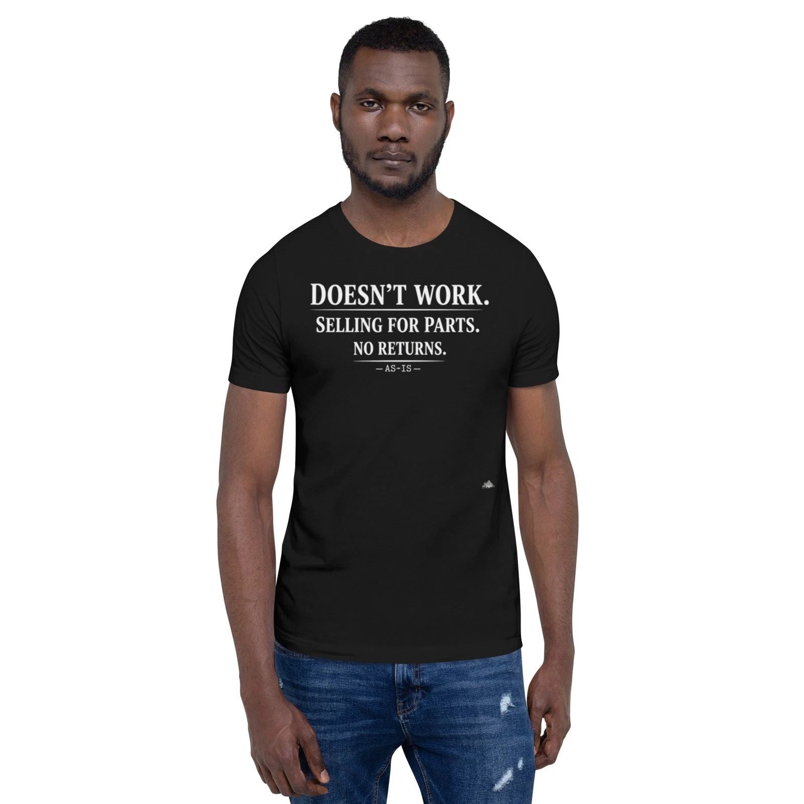 Funny Grandpa T-Shirt – Selling For Parts, No Returns Humor Tee