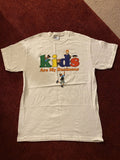 vintage white aesthetic hipster graphic t-shirt “kids Are My Business” Medium