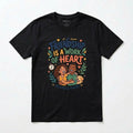 Friendship Is A Work Of Heart T-Shirt - Cute Couple Dog Graphic Tee - Gift for B