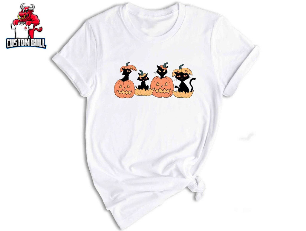 Cute Halloween Cats Shirt, Halloween Cat Shirt, Retro Cat Shirt