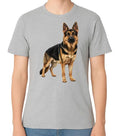 German Shepherd Dog Illustration Unisex T-Shirt Pet Lover Gift Tee