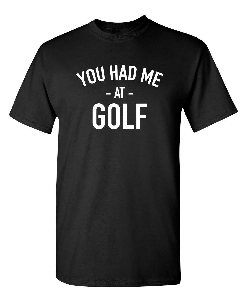 I Was At Golf Sarcastic Humor Novelty Graphic Super Soft Ring Spun Funny T Shirt
