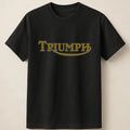 HOT!!Triumph Tee With Retro Gold Emblem Design Unisex T Shirt