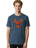 Phoenix-3 Mens Graphic Tee, 100% Cotton, Casual Summer Wear