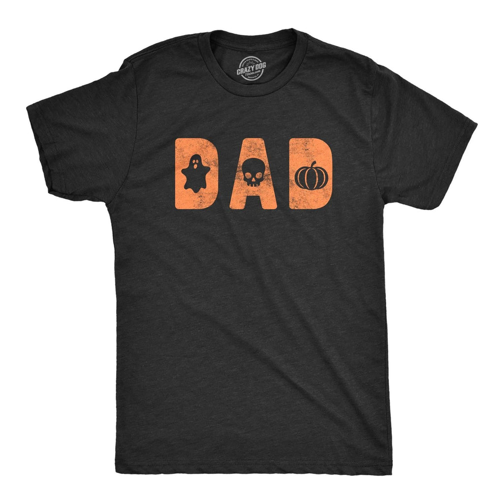 Mens Dad Halloween T Shirt Funny Spooky Trick Or Treat Father Graphic Novelty
