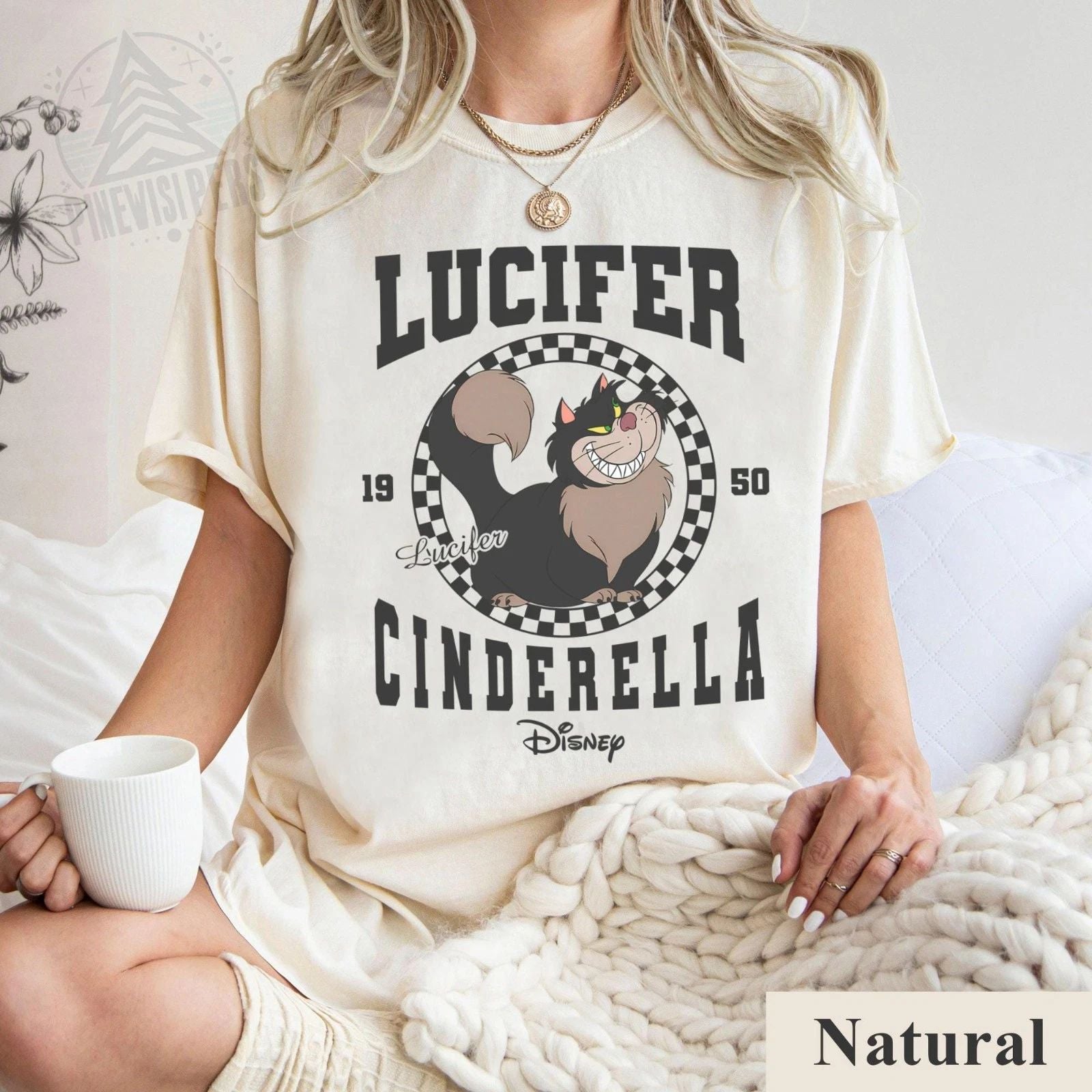 Lucifer Est Checkered Circle Shirt, Cat Lover T-shirt