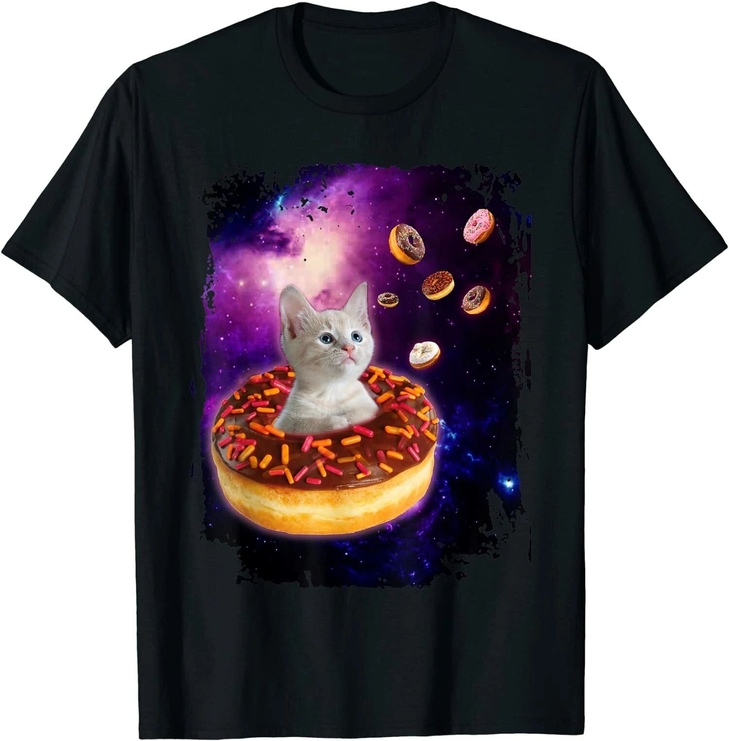 New Limited Funny Cute Cat Donut Premium Gift Idea Tee T-Shirt
