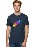 Comet-5 Mens Graphic Tee, 100% Cotton, Casual Summer Wear
