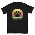Think Pawsitive Dog Lover Positive Retro Novelty Short-Sleeve Unisex T-Shirt
