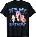 Kpop Demon Hunters It's My Birthday Cute Chibi Group Shot T-Shirt